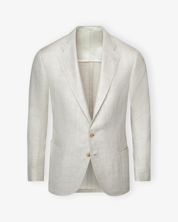 CESARE ATTOLINI Cesare Attolini - Tailor made jacket linen wool silk - Sand