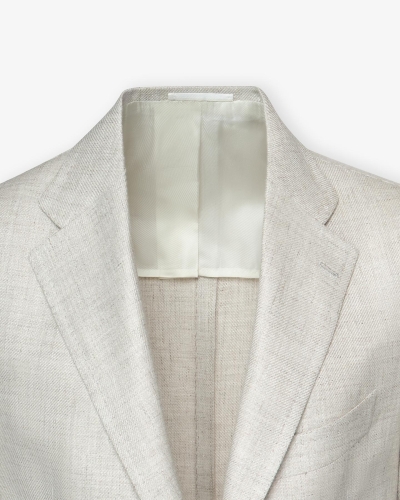 Cesare Attolini - Tailor made jacket linen wool silk - Sand