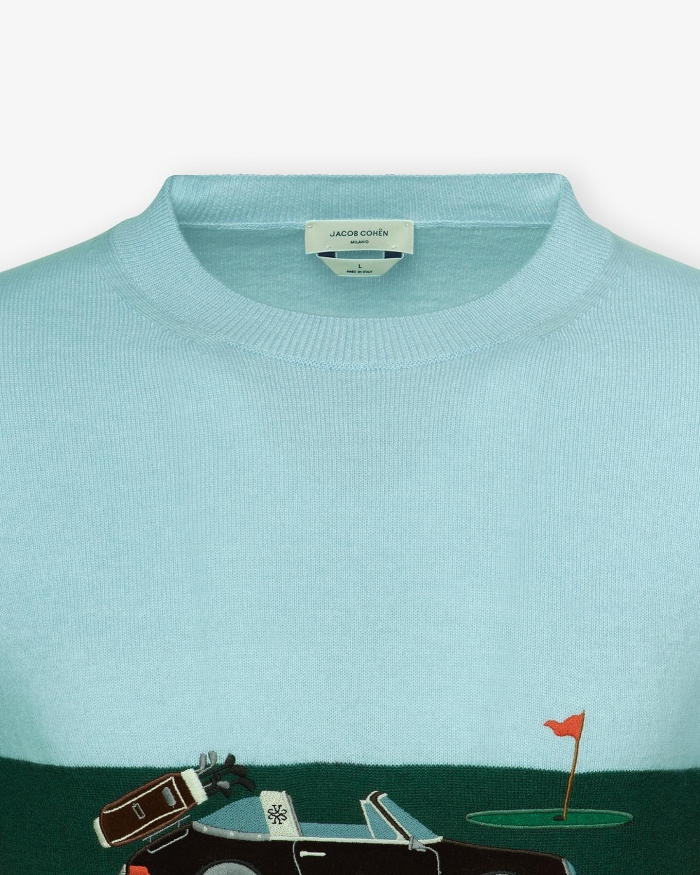 JACOB COHËN JC - Round neck wool and summer cashmere - Golf