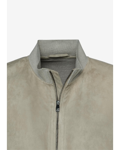 Corneliani - Jacket silk and goat leather - Taupe