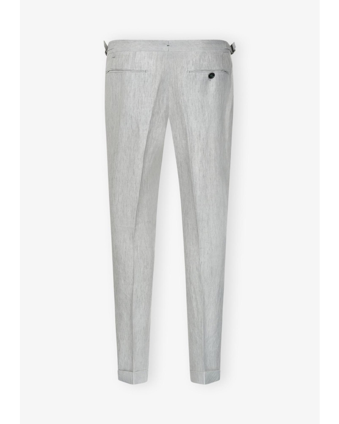 BERWICH Berwich - Trousers retrolong - Linen - Grey