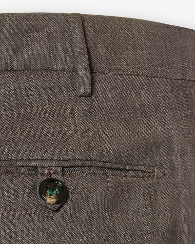 Berwich x Loro Piana - Trousers wool silk linen - Brown