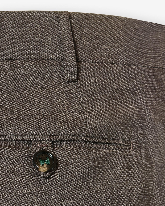 BERWICH Berwich x Loro Piana - Trousers wool silk linen - Brown