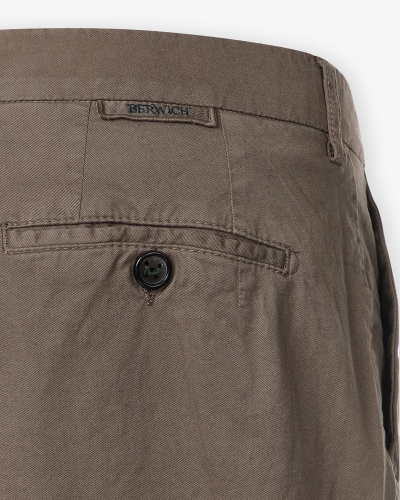 Berwich - Trousers cotton - Washed brown