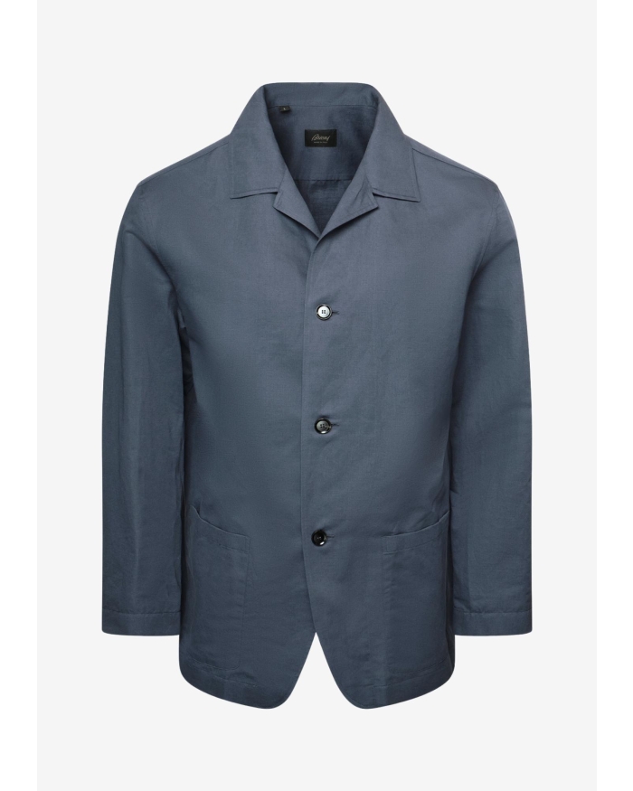 BRIONI Brioni - Shirt jacket - Linen cotton - Lavender
