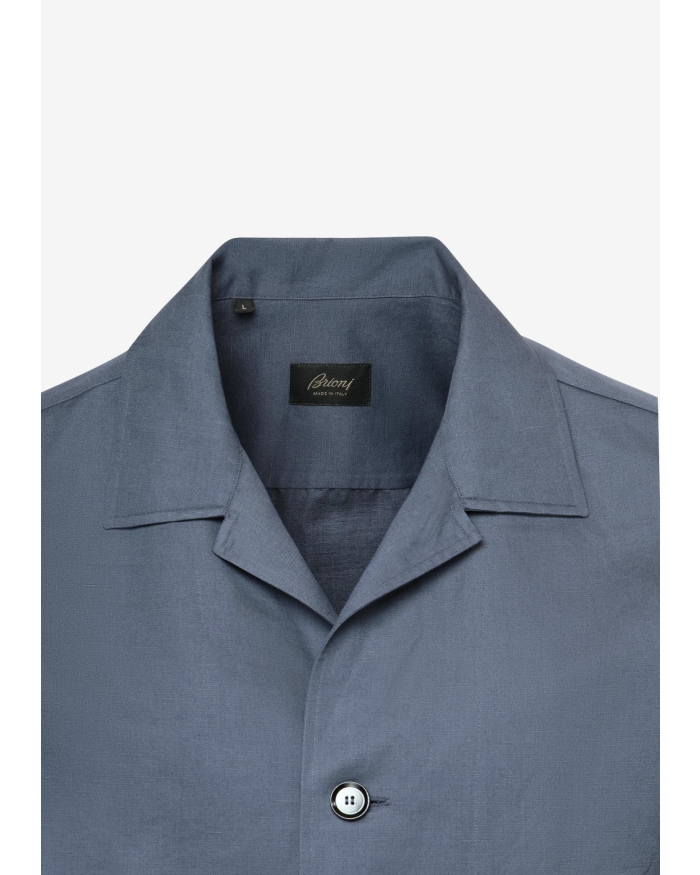 BRIONI Brioni - Shirt jacket - Linen cotton - Lavender