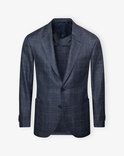 Brioni - Jacket wool silk linen - Blue