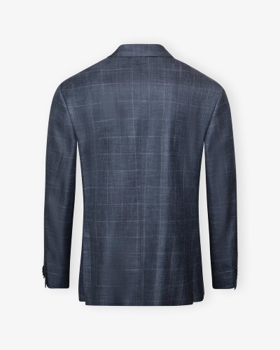 Brioni - Jacket wool silk linen - Blue