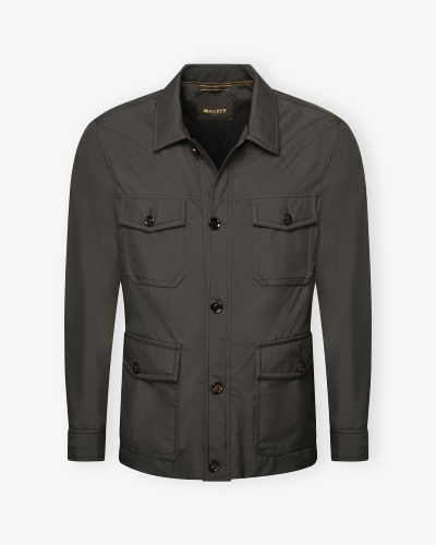 MooRER - Safari jacket with removable hoody - Brown