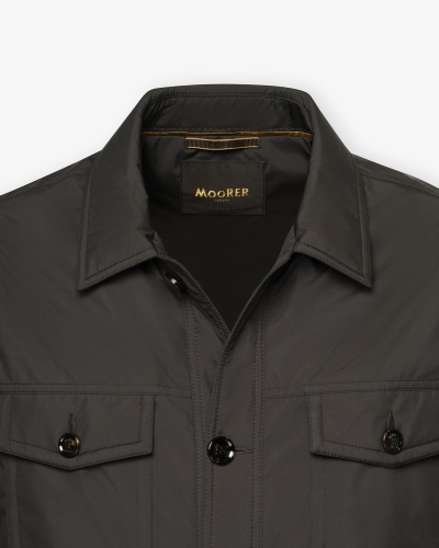 MooRER - Safari jacket with removable hoody - Brown