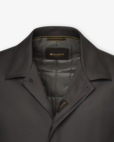 MooRER - Carcoat with removable hoody - Brown-Grey