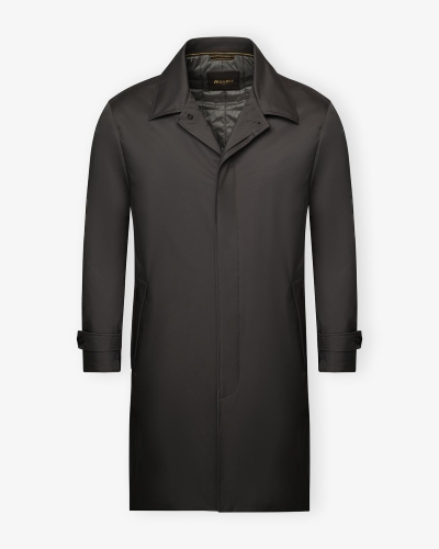 MooRER - Carcoat with removable hoody - Brown-Grey