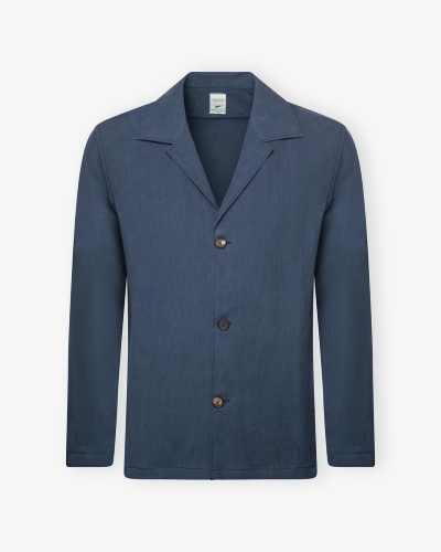 E. Maffeis x Solbiati - Shirt jacket linen - Blue