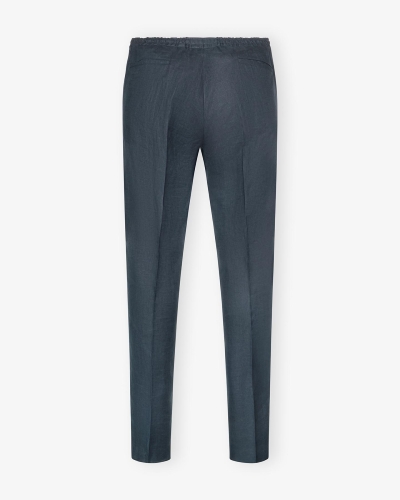 Kiton - Trousers linen - Navy
