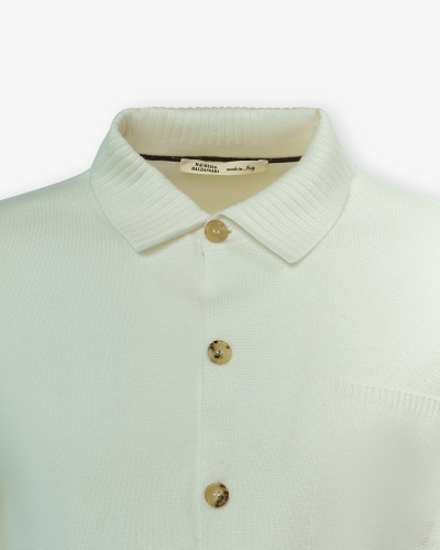 M. Baldassari - Overshirt light cashmere - White