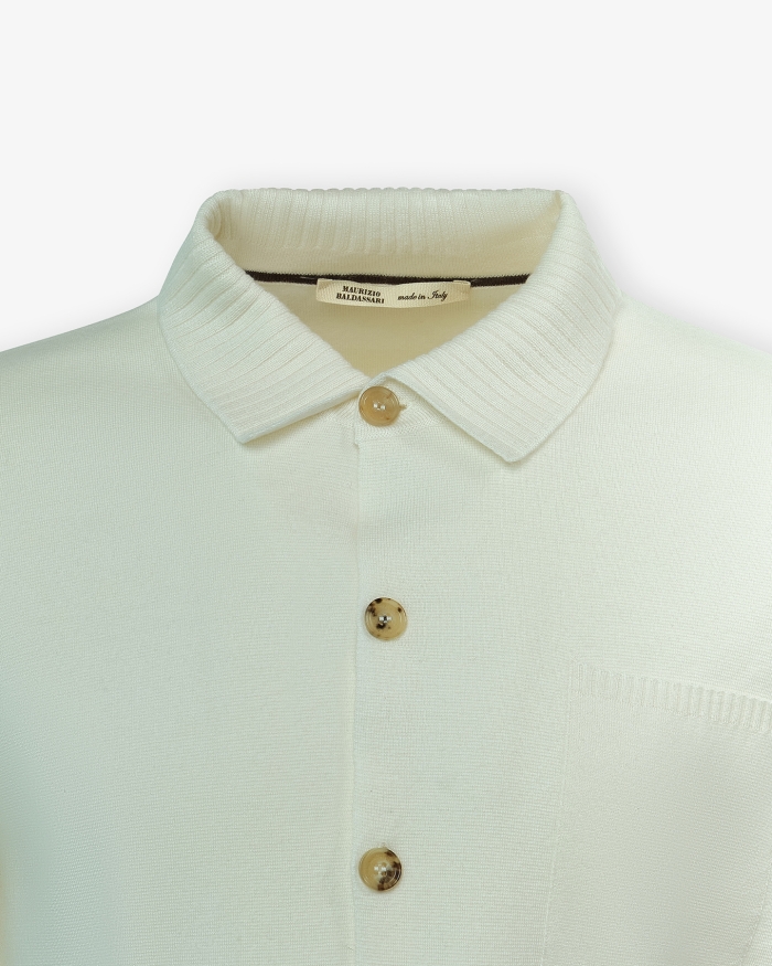 MAURIZIO BALDASSARI M. Baldassari - Overshirt light cashmere - White