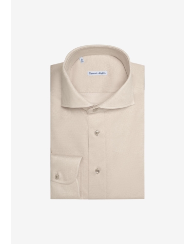 Emanuele Maffeis - Shirt stretch pique - Sand