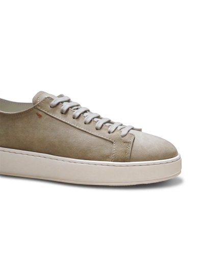 Santoni - Sneaker silk suede - Sand