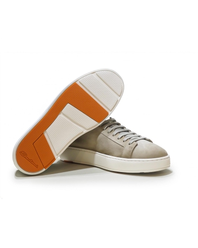 Santoni - Sneaker silk suede - Sand