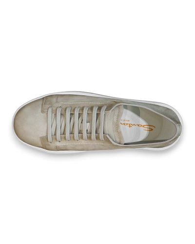 Santoni - Sneaker silk suede - Sand