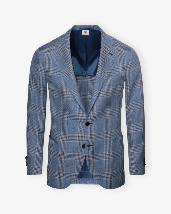 BORRELLI NAPOLI Borrelli Napoli - Jacket linen silk cotton - Light blue
