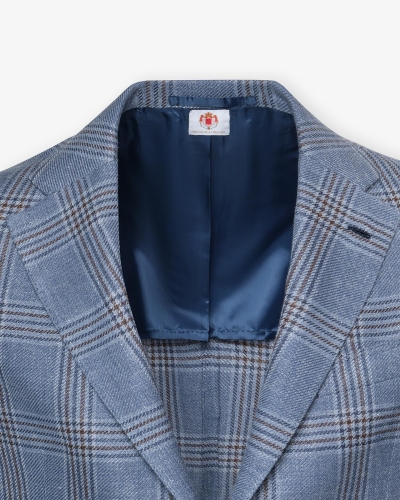 Borrelli Napoli - Jacket linen silk cotton - Light blue