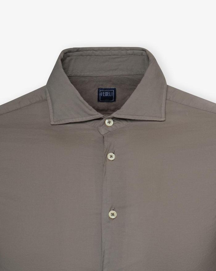 FEDELI Fedeli - Whisper shirt SEAN - Greige