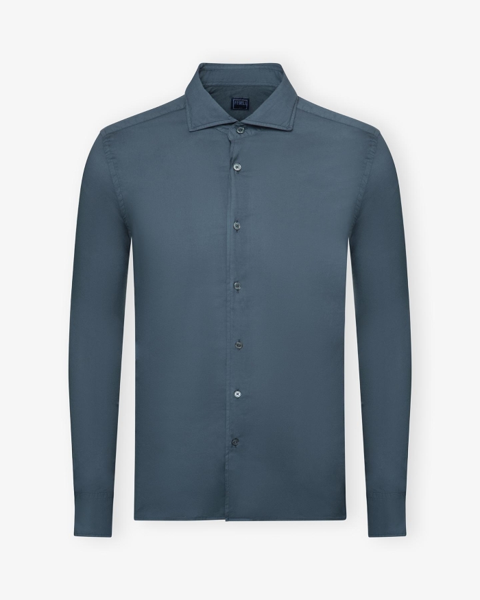 FEDELI Fedeli - Whisper shirt Sean - Azzurro