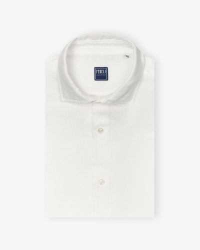 Fedeli - Shirt Nick linen - White