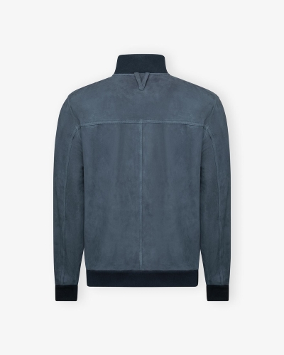 Valstarino - Unlined jacket goat leather - Sea blue