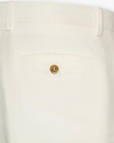 Berwich - Trousers linen - White