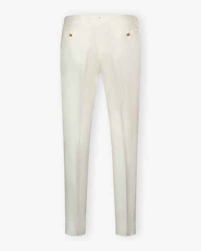 Berwich - Trousers linen - White