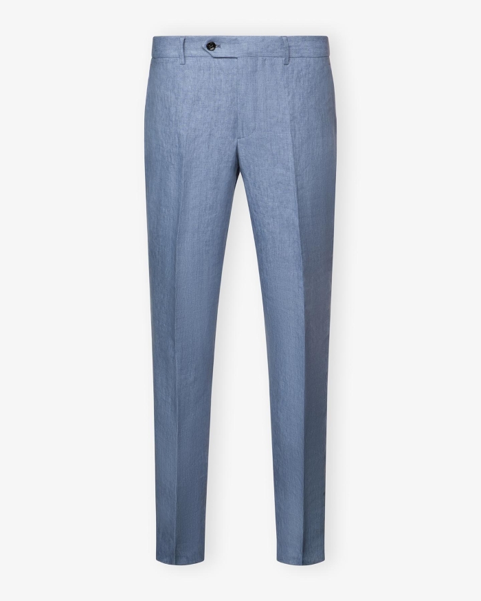 BERWICH Berwich - Trousers linen - Azzurro