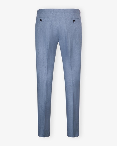 Berwich - Trousers linen - Azzurro