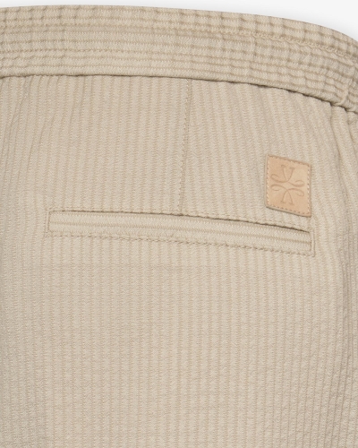 JC - Trousers Daniel - Seersucker - Taupe