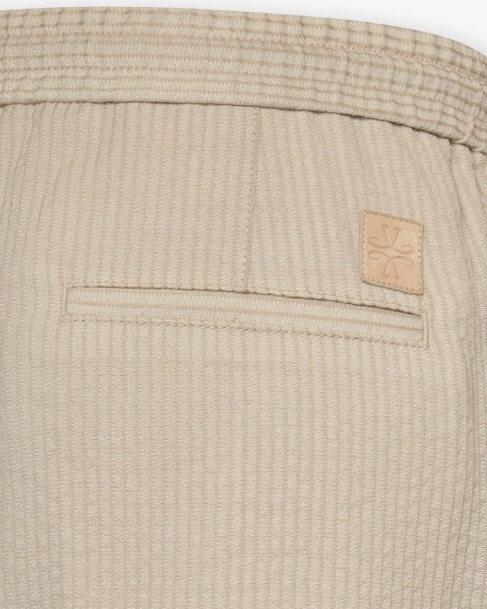 JACOB COHËN JC - Trousers Daniel - Seersucker - Taupe