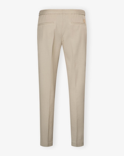 JC - Trousers Daniel - Seersucker - Taupe