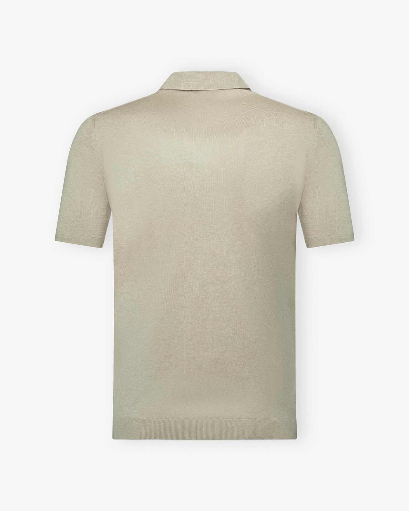 LHDA - Buttonless polo short sleeve - Silk - Sand
