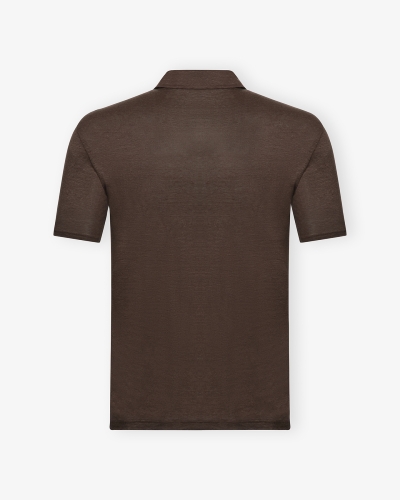 LHDA - Buttonless polo short sleeve - Brown