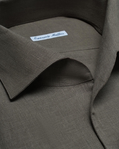 Emanuele Maffeis - Shirt linen - Greige