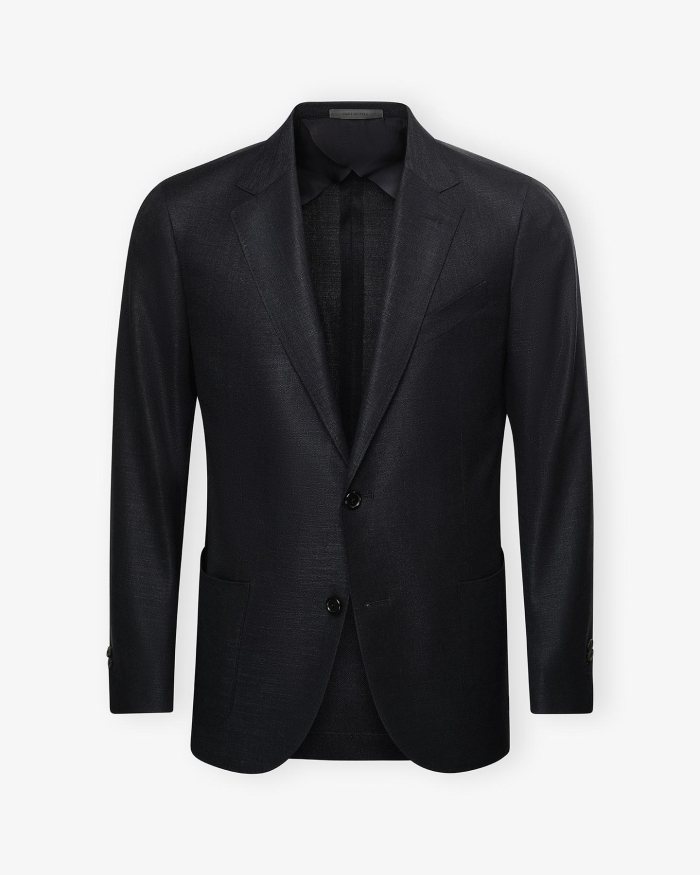 CORNELIANI Corneliani - Jacket sartorial light - Wool silk linen - Navy