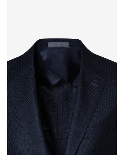 Corneliani - Jacket sartorial light - Wool silk linen - Navy