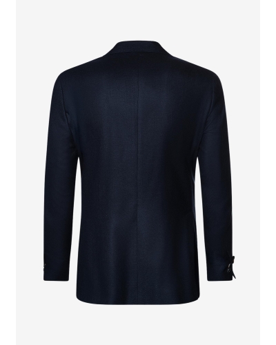Corneliani - Jacket sartorial light - Wool silk linen - Navy