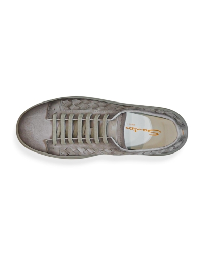 Santoni - Sneaker woven - Greige