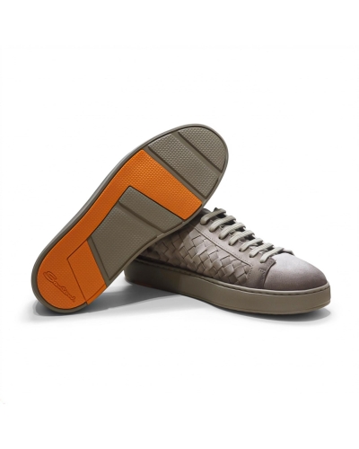Santoni - Sneaker woven - Greige