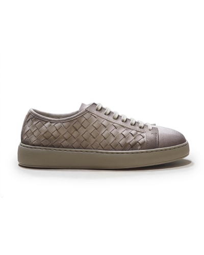 Santoni - Sneaker woven - Greige
