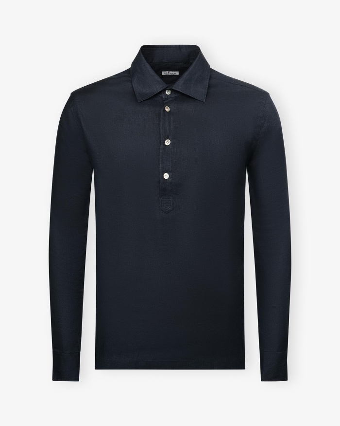 KITON Kiton - Miami linen shirt - Navy