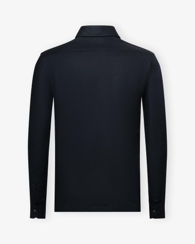 Kiton - Miami linen shirt - Navy