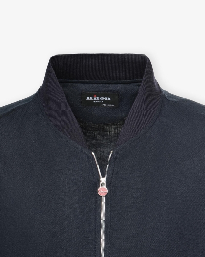 Kiton - Jacket linen - Navy