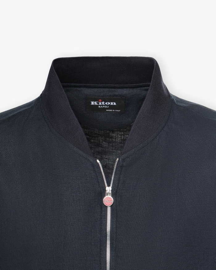 KITON Kiton - Jacket linen - Navy